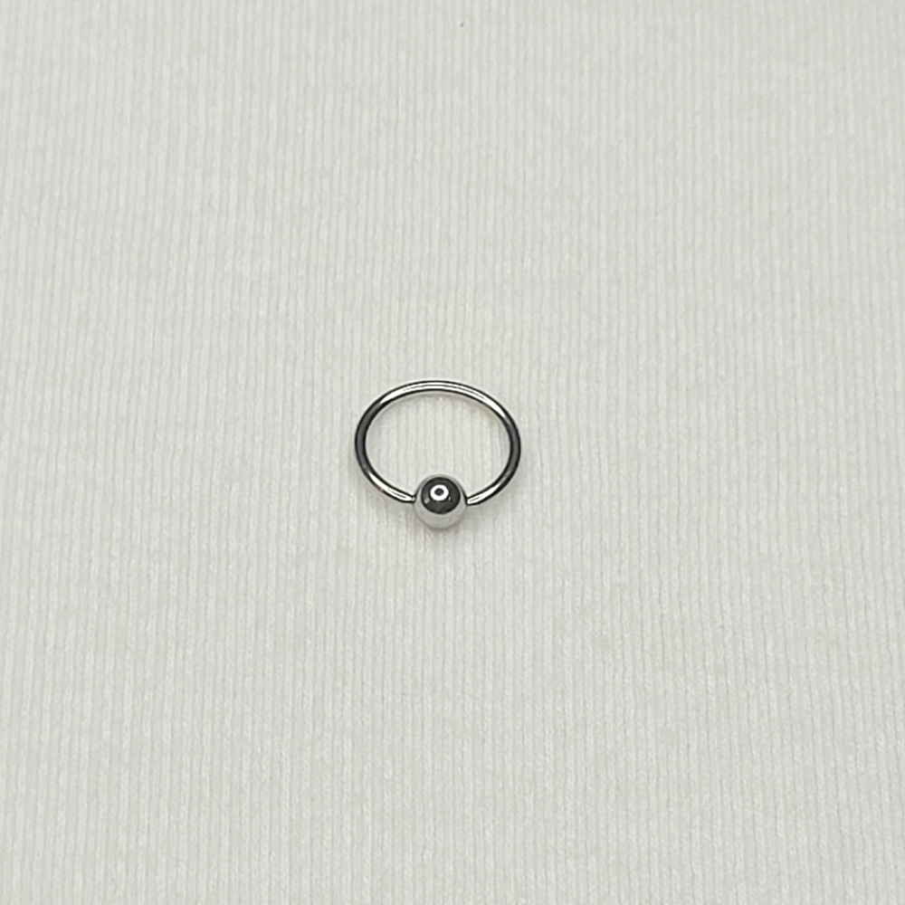 16 Gauge 12 Implant Grade Captive Bead Ring